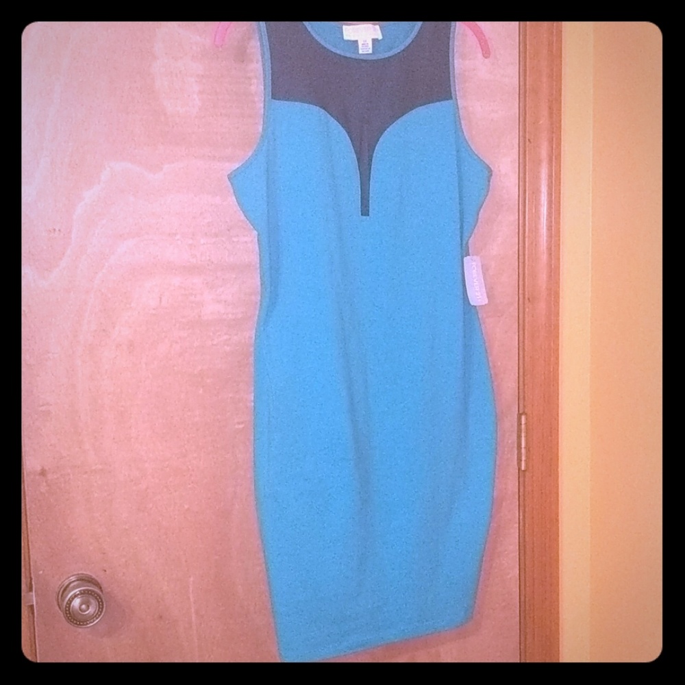 Teal Forever 21 /1X/ Bodycon Dress NWT